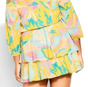 Off shoulder mini dress